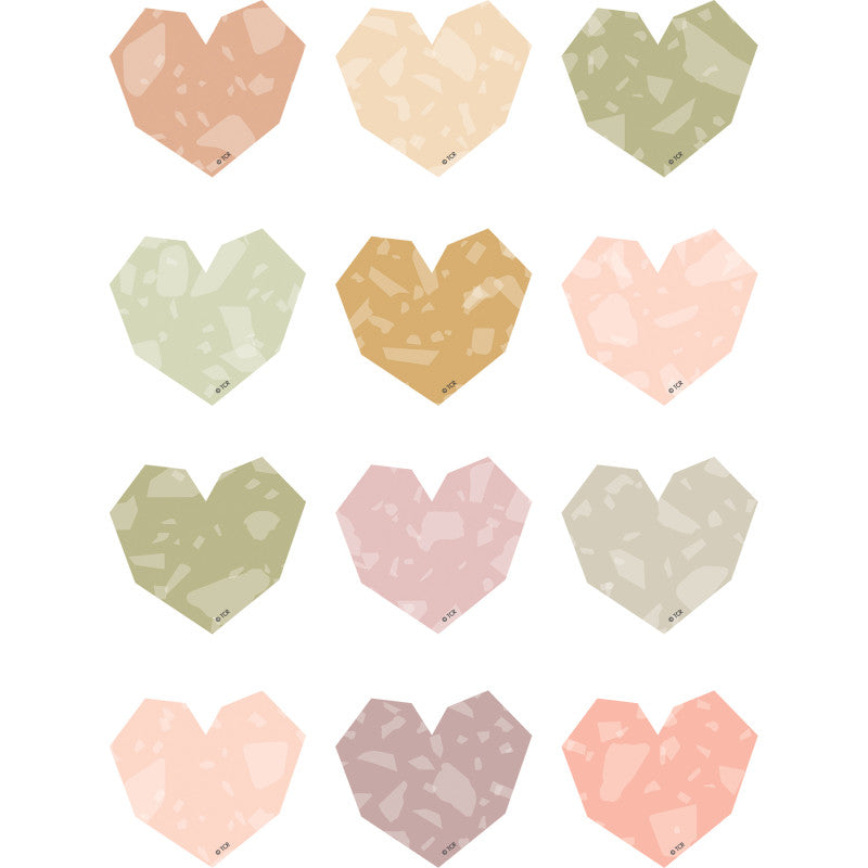 Terrazzo Tones Hearts Mini Accents (Pack of 10)