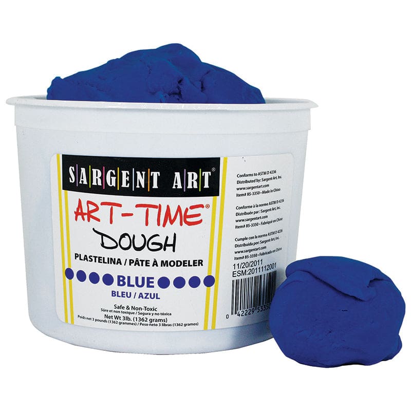 3Lb Art Time Dough - Blue (Pack of 2) - Dough & Dough Tools - Sargent Art Inc.