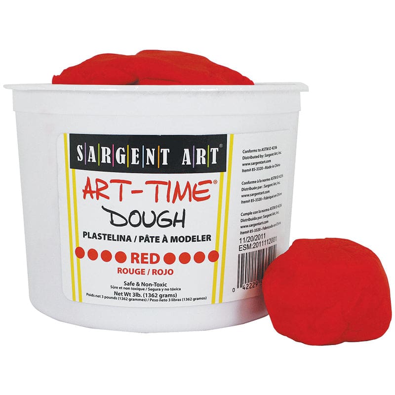 3Lb Art Time Dough - Red (Pack of 2) - Dough & Dough Tools - Sargent Art Inc.