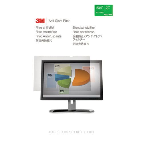 3M Antiglare Frameless Filter For 23 Widescreen Flat Panel Monitor 16:9 Aspect Ratio - Technology - 3M™
