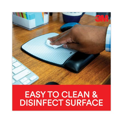 3M Antimicrobial Gel Compact Mouse Pad With Wrist Rest 8.6 X 6.75 Black - Technology - 3M™