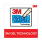 3M Antimicrobial Gel Small Mouse Pad With Wrist Rest 7 X 2.37 Black - Technology - 3M™