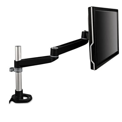 3M Dual Monitor Swivel Arm 360 Degree Rotation +15 Degree/-90 Degree Tilt 180 Degree Pan Black/gray Supports 30 Lb - Furniture - 3M™