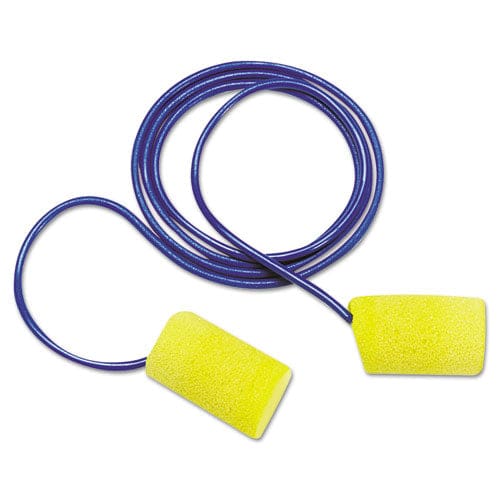 3M E-a-r Classic Foam Earplugs Metal Detectable Corded Poly Bag 200 Pairs - Janitorial & Sanitation - 3M™