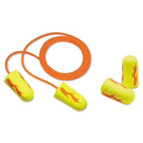 3M E-a-rsoft Blasts Earplugs Corded Foam Yellow Neon 200 Pairs/box - Janitorial & Sanitation - 3M™