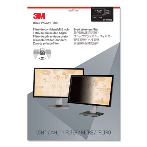 3M Frameless Blackout Privacy Filter For 19 Widescreen Flat Panel Monitor 16:10 Aspect Ratio - Technology - 3M™
