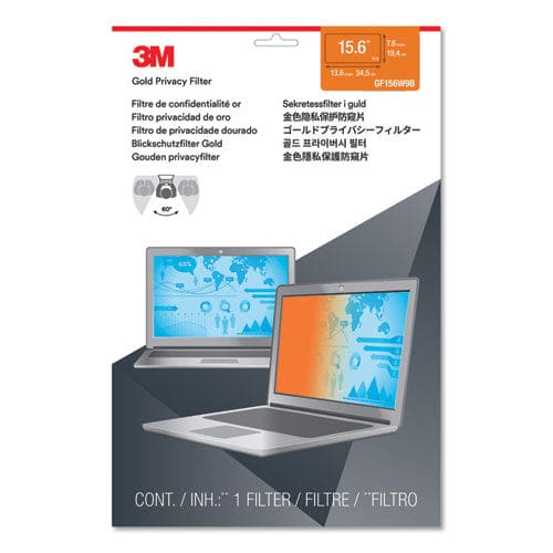 3M Gold Frameless Privacy Filter For 15.6 Widescreen Laptop 16:9 Aspect Ratio - Technology - 3M™