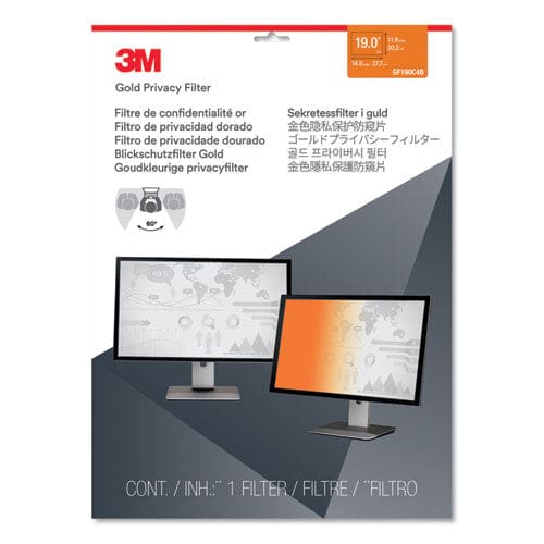 3M Gold Frameless Privacy Filter For 19 Flat Panel Monitor - Technology - 3M™