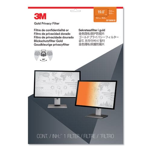 3M Gold Frameless Privacy Filter For 19 Widescreen Flat Panel Monitor 16:10 Aspect Ratio - Technology - 3M™