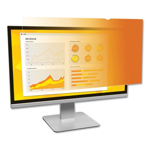 3M Gold Frameless Privacy Filter For 22 Widescreen Flat Panel Monitor 16:10 Aspect Ratio - Technology - 3M™