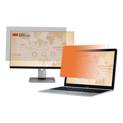 3M Gold Frameless Privacy Filter For 24 Widescreen Flat Panel Monitor 16:9 Aspect Ratio - Technology - 3M™