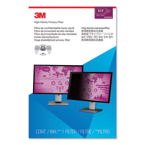 3M High Clarity Privacy Filter For 22 Widescreen Flat Panel Monitor 16:10 Aspect Ratio - Technology - 3M™