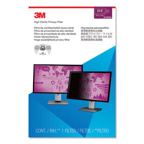3M High Clarity Privacy Filter For 23.8 Widescreen Flat Panel Monitor 16:9 Aspect Ratio - Technology - 3M™