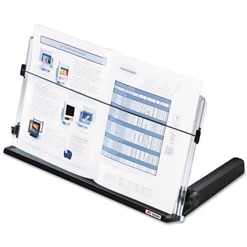 3M In-line Freestanding Copyholder 300 Sheet Capacity Plastic Black/clear - Office - 3M™