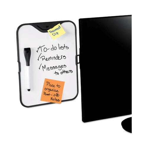 3M Monitor Whiteboard 10 Sheet Capacity Plastic Black/white - Office - 3M™