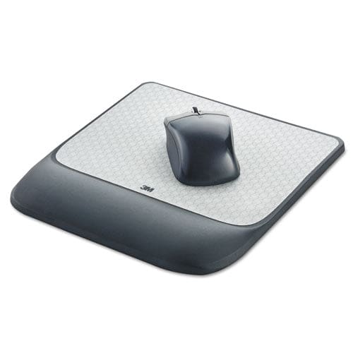 3M Mouse Pad With Precise Mousing Surface And Gel Wrist Rest 8.5 X 9 Gray/black - Technology - 3M™