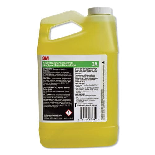 3M Neutral Cleaner Concentrate 3a Fresh Scent 0.5 Gal Bottle 4/carton - Janitorial & Sanitation - 3M™