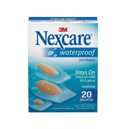 3M Nexcare Bandaid Waterproof Asst Box of 20 (Pack of 3) - Wound Care >> Basic Wound Care >> Bandage - 3M