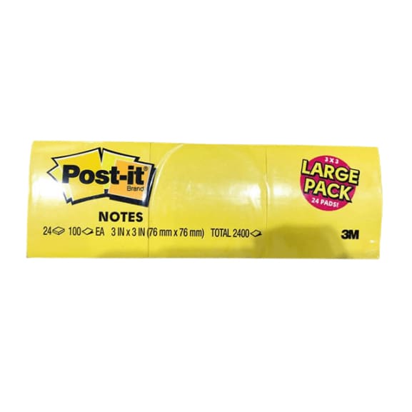 3M Post-It Notes 3 in. x 3 in. (1000 Notes) - ShelHealth.Com