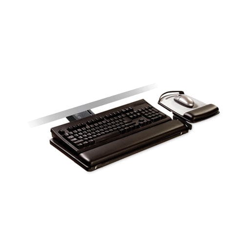 3M Sit/stand Easy Adjust Keyboard Tray Highly Adjustable Platform, Black - Furniture - 3M™