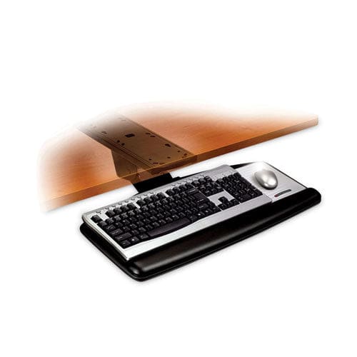3M Sit/stand Easy Adjust Keyboard Tray Standard Platform 25.5w X 12d Black - Furniture - 3M™