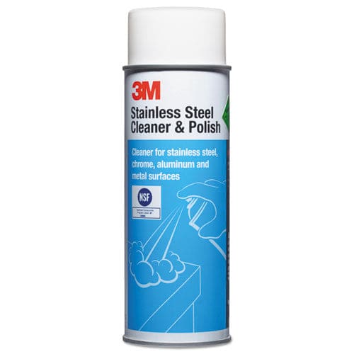3M Stainless Steel Cleaner And Polish Lime Scent Foam 21 Oz Aerosol Spray 12/carton - Janitorial & Sanitation - 3M™