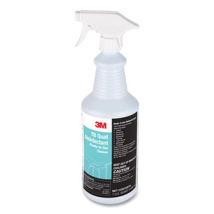 3M Tb Quat Disinfectant Ready-to-use Cleaner 32 Oz Bottle 12 Bottles And 2 Spray Triggers/carton - School Supplies - 3M™