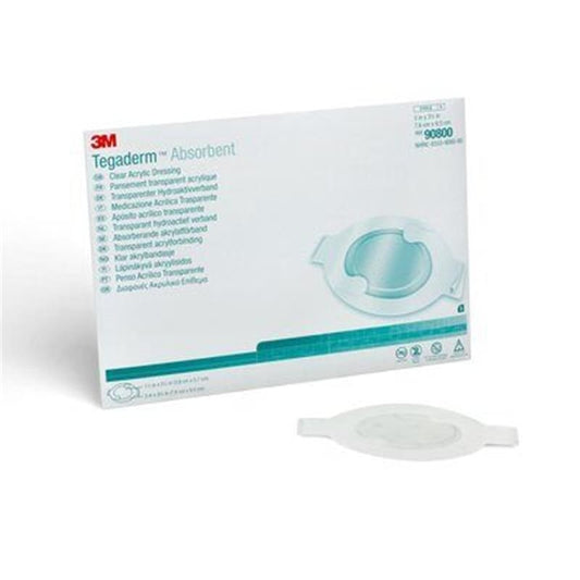3M Tegaderm Absorb Oval 3 X 3.75 Clear Box of 5 (Pack of 2) - Wound Care >> Advanced Wound Care >> Composite Dressings - 3M