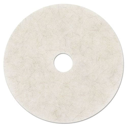 3M Ultra High-speed Natural Blend Floor Burnishing Pads 3300 20 Diameter White 5/carton - Janitorial & Sanitation - 3M™