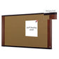 3M Widescreen Cork Bulletin Board 36 X 24 Natural Surface Mahogany Aluminum Frame - School Supplies - 3M™