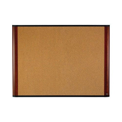 3M Widescreen Cork Bulletin Board 48 X 36 Natural Surface Mahogany Aluminum Frame - School Supplies - 3M™