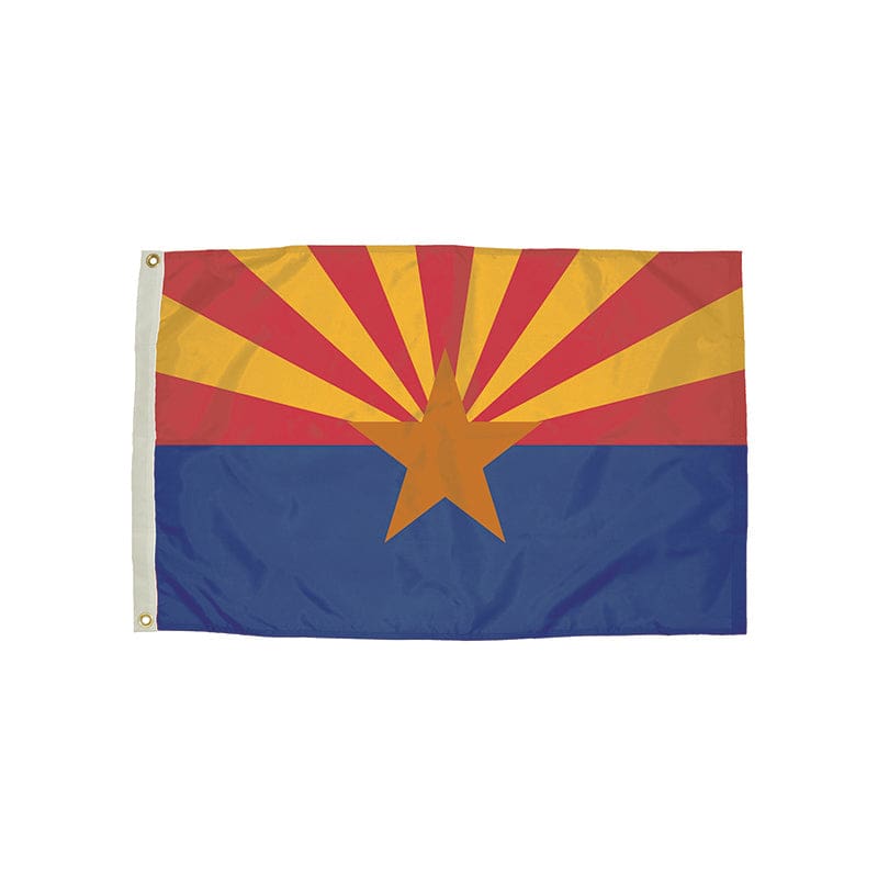 3X5 Nylon Arizona Flag Heading & Grommets - Flags - Independence Flag