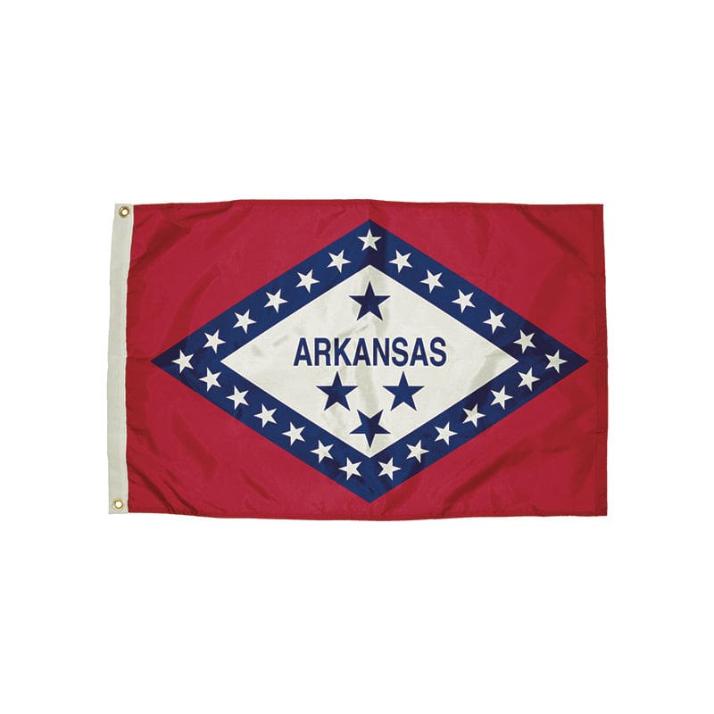 3X5 Nylon Arkansas Flag Heading & Grommets - Flags - Independence Flag