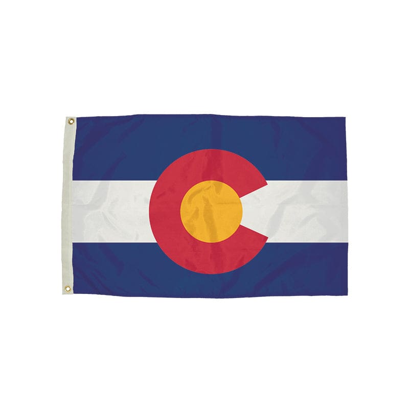 3X5 Nylon Colorado Flag Heading & Grommets - Flags - Independence Flag
