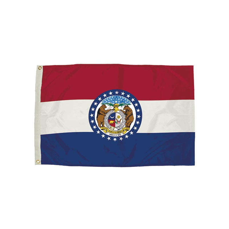 3X5 Nylon Missouri Flag Heading & Grommets - Flags - Independence Flag