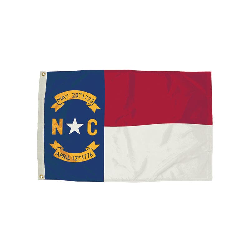 3X5 Nylon North Carolina Flag Heading & Grommets - Flags - Independence Flag