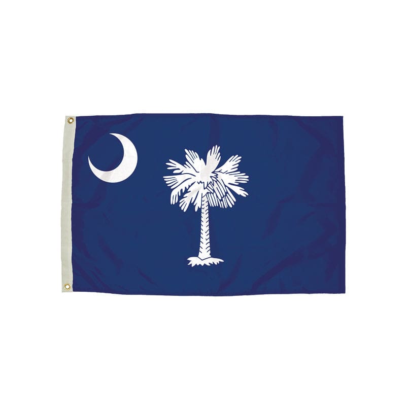 3X5 Nylon South Carolina Flag Heading & Grommets - Flags - Independence Flag