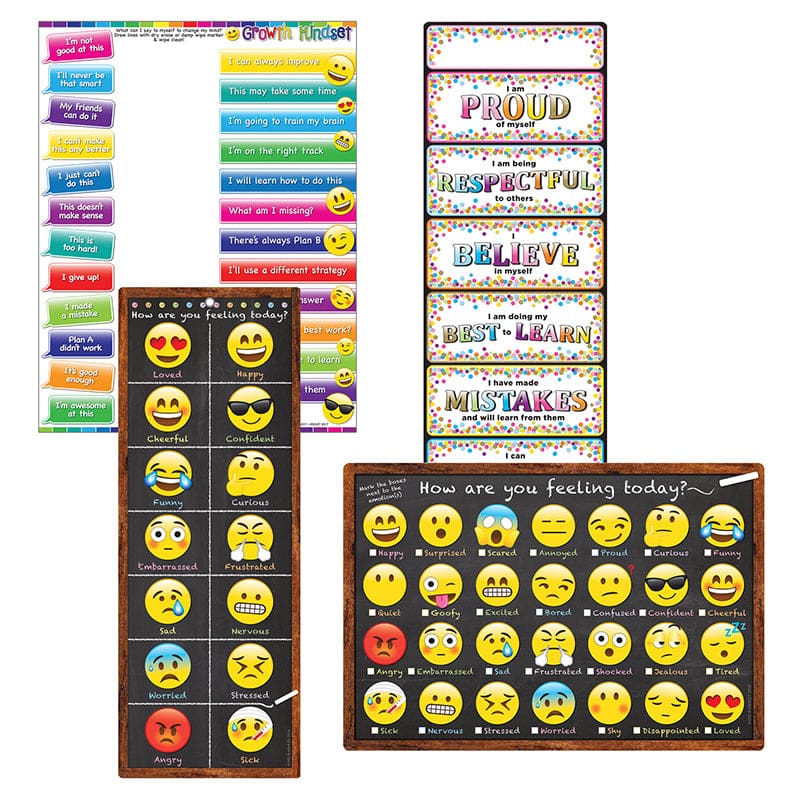 4 Pk Smart Poly Chart Growth Mindst (Pack of 3) - Social Studies - Ashley Productions