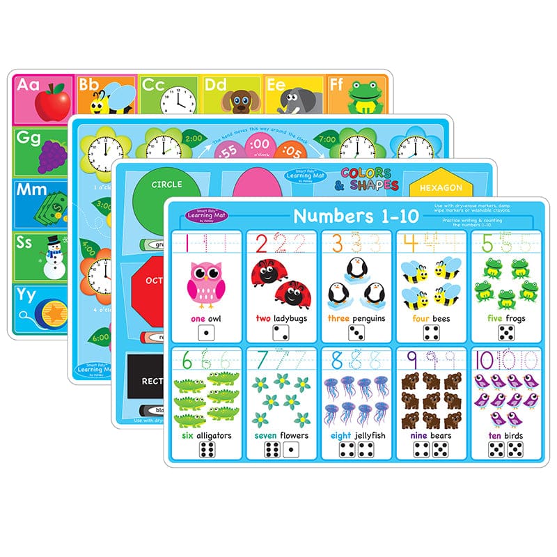 4 Pk Smart Poly Early Learning Mats (Pack of 2) - Miscellaneous - Ashley Productions