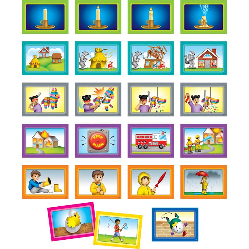 4 Scene Sequencing Pockt Chrt Cards (Pack of 6) - Sight Words - Teacher Created Resources