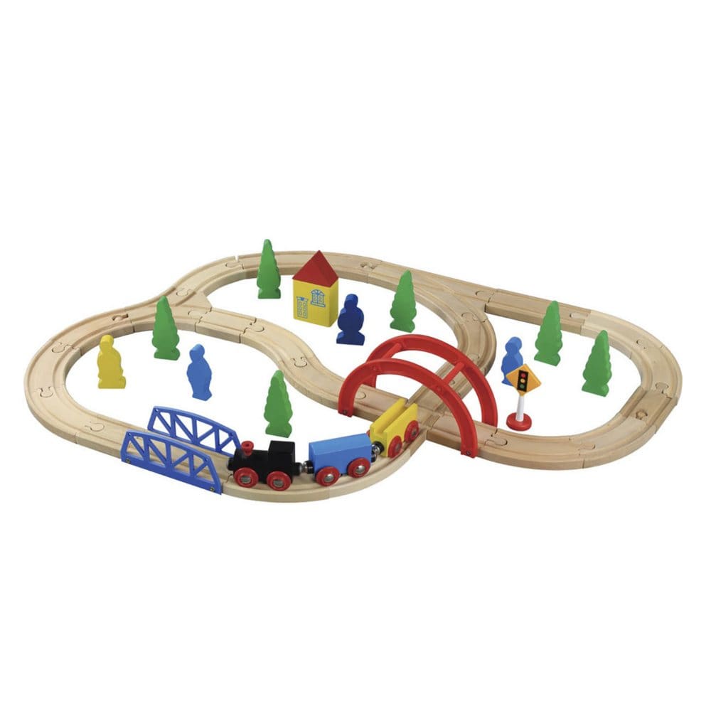 40 Piece Wooden Train Set - Kids Toys By Age - Unknown