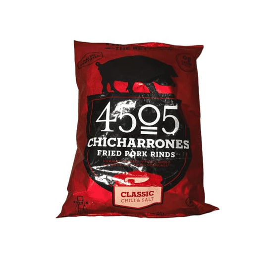 4505 Classic Chili & Salt Pork Rinds, Certified Keto, Humanely Raised, Family Size Bag, 7oz - ShelHealth.Com
