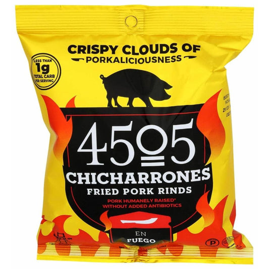 4505 MEATS 4505 Meats Chicharrones Fried Pork Rinds En Fuego, 1.1 Oz