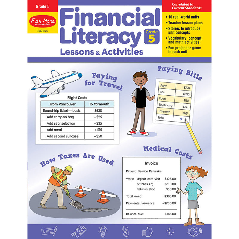 Gr5 Financial Literacy Lessons & Activities (Pack of 2)