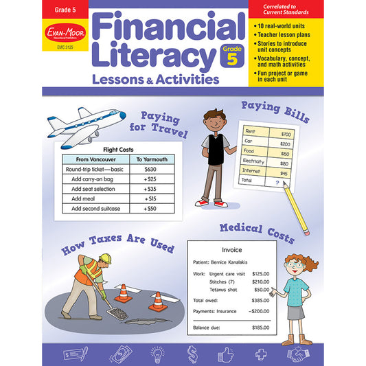 Gr5 Financial Literacy Lessons & Activities (Pack of 2)
