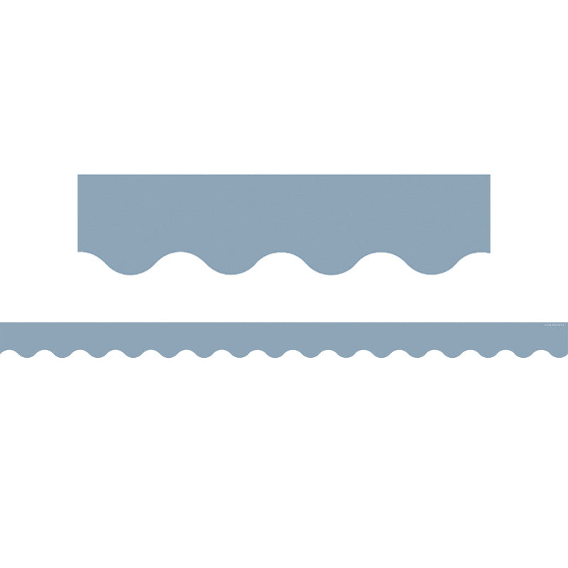 Cottage Blue Scalloped Border Trim (Pack of 10)
