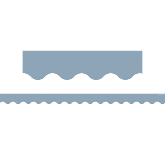 Cottage Blue Scalloped Border Trim (Pack of 10)