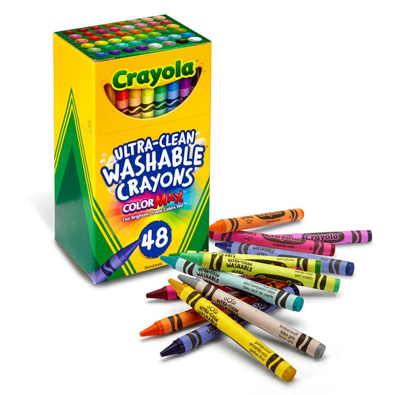 48 Ct Ultra-Clean Washable Crayons Regular Size (Pack of 6) - Crayons - Crayola LLC