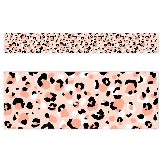 Blush Leopard Jungle Friends Border (Pack of 8)