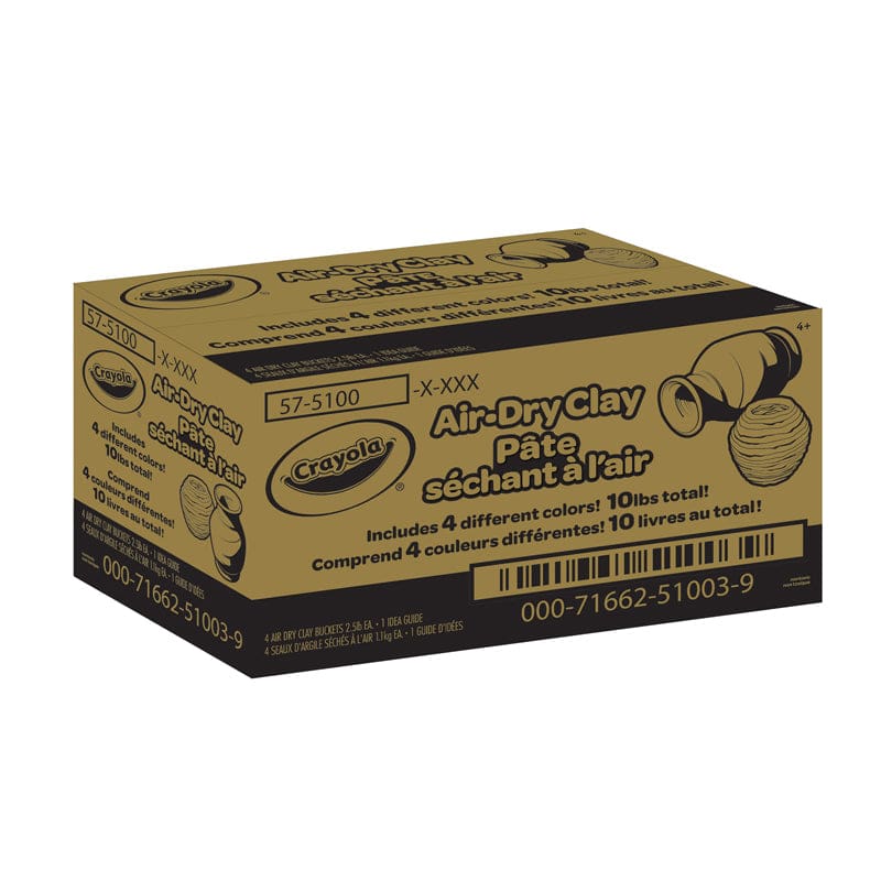 4Ct Air Dry Clay Buckets 2.5Lbs - Clay & Clay Tools - Crayola LLC